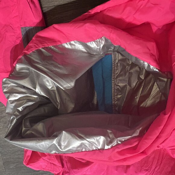 Vintage Ossi Skiwear Ski Jacket Mens Medium Neon Pink Gray Pullover Colorblock - Picture 11 of 14